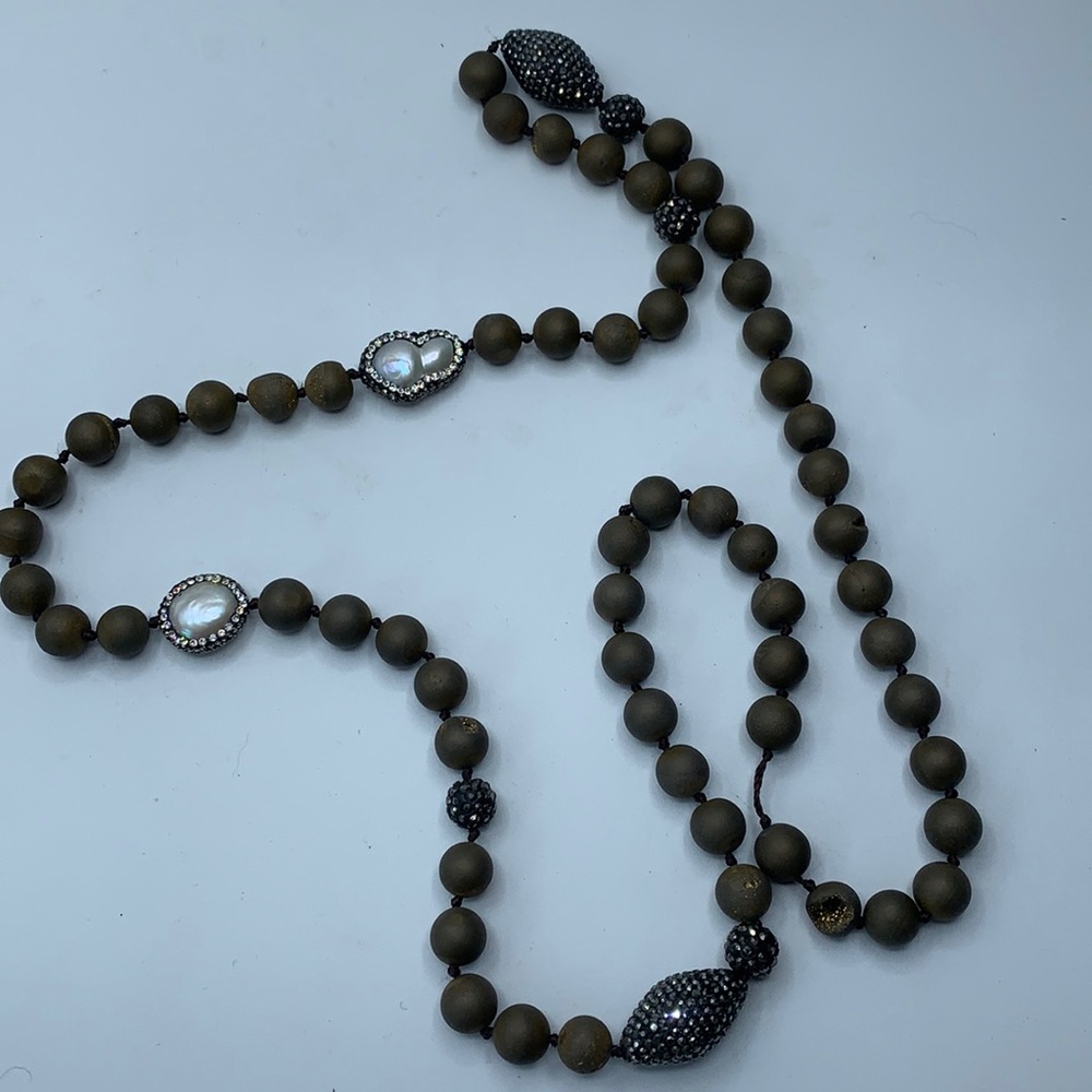 Stunning natural geode necklace